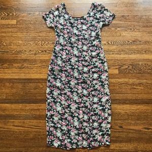 VINTAGE FLORAL PRINT DRESS